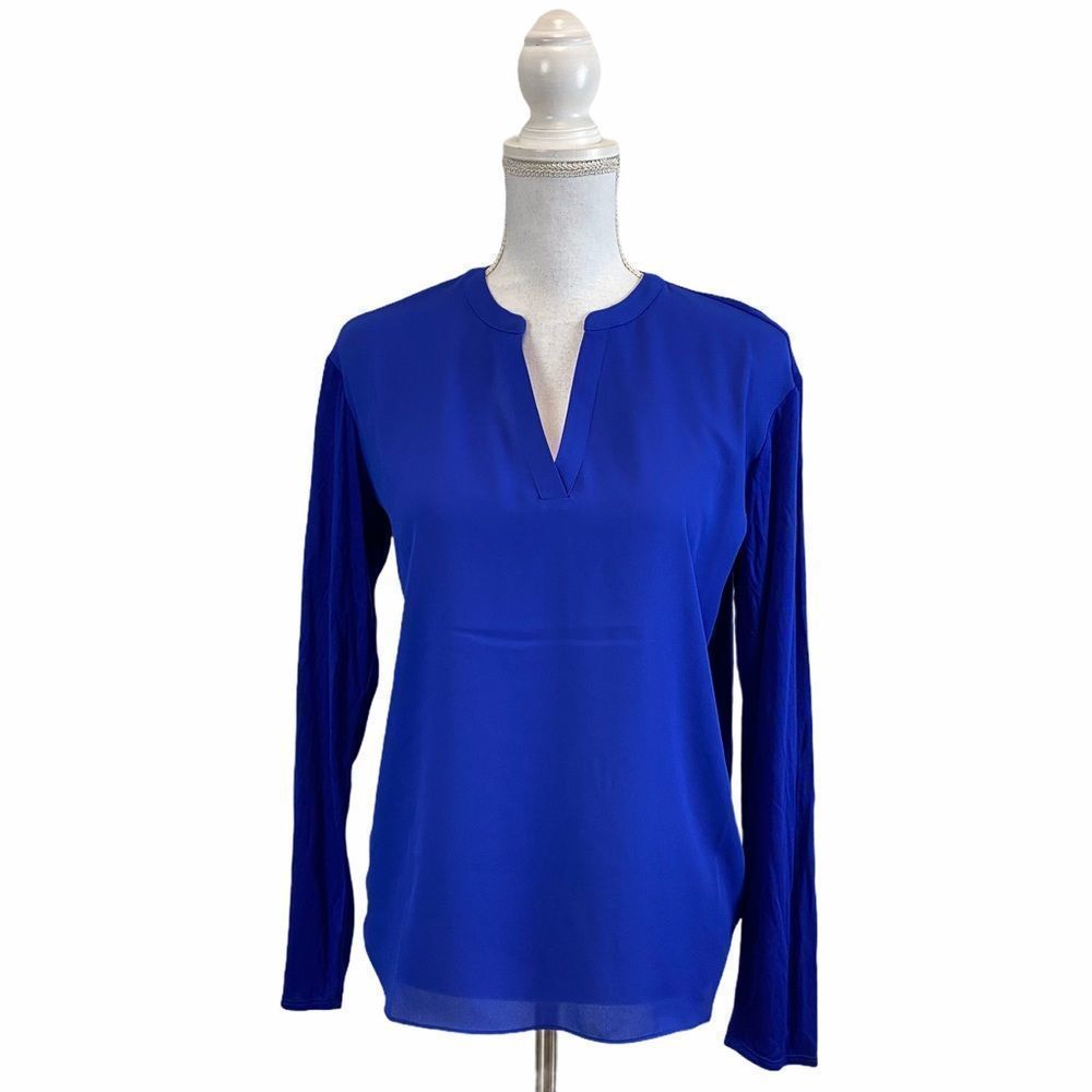 INC International Concepts Bright Blue Tunic Top